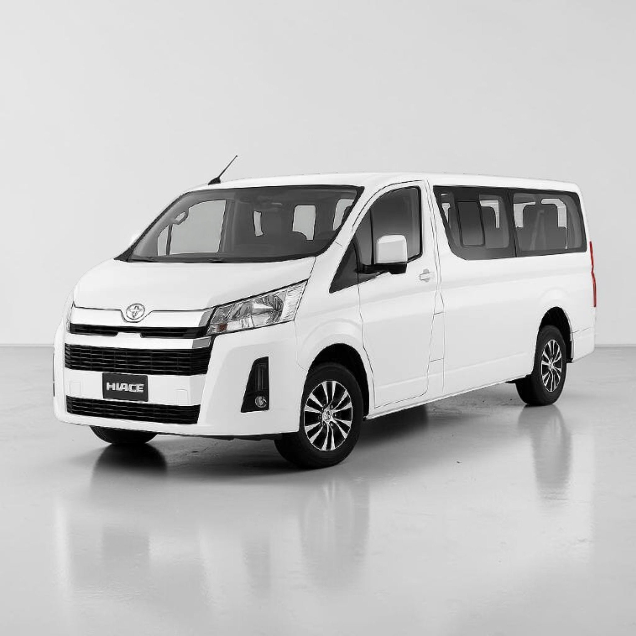 Toyota Hiace — white van